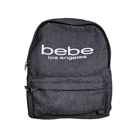 Bebe Los Angeles Dark Denim Backpack - Picture 1 of 2